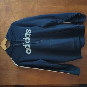 Men's Used Adidas Navy Hoodie - L